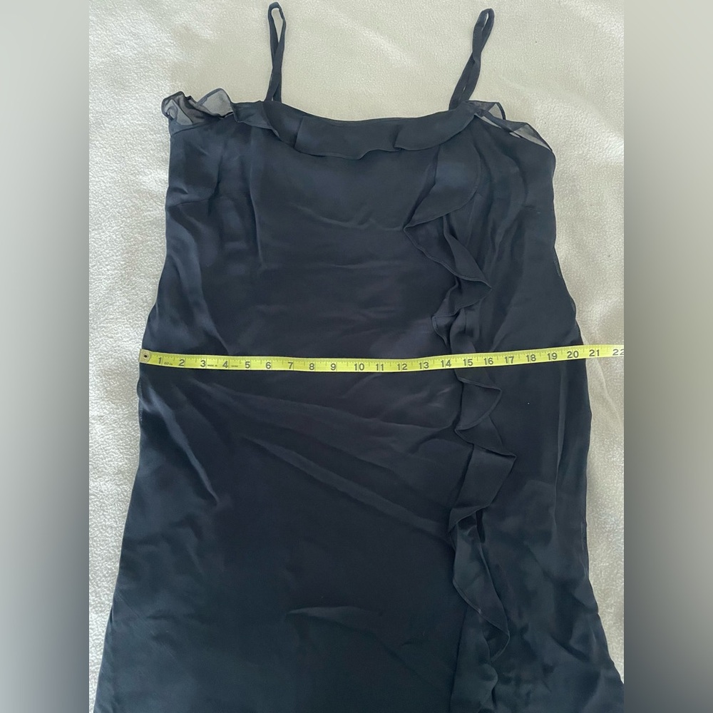 Strappy crepe cocktail dress- vintage - Picture 6 of 9